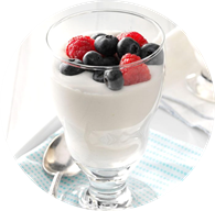 Berries in Yogurt Cream